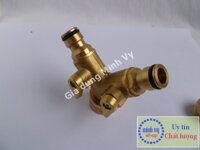 Đầu CHIA VÒI NƯỚC 2 CỔNG có van khóa bằng đồng thau – van nước máy giặt -KC2ducdong