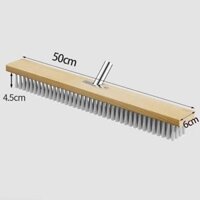 Đầu chổi sắt mạ đồng chà cọ rong rêu ố vàng sàn nhà sân vườn bể bơi dài 30 và 50 cm