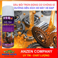Dầu Chống Rỉ Sét - Xịt Rỉ Sét, Dầu Bôi Trơn Xích Xe Máy, Xe Đạp, Bản Lề, Cánh Cửa, Ổ Khóa - Dsq Anti Rust [ANZENAUTO]