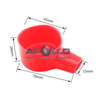 Đầu chụp ắc quy, bảo vệ đầu cực và cáp ắc quy < 80mm2, L15-43-70