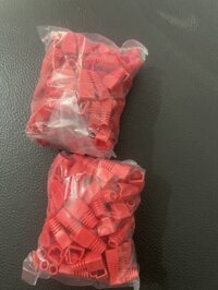 Đầu chụp hạt mạng RJ45 dành cho cat 5 /cat 6 Màu đỏ