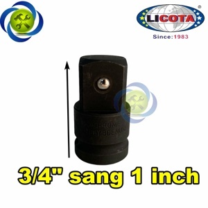 Đầu chuyển 3/4" sang 1" đen Licota AAD-P680
