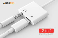 Đầu chuyển Adapter lightning qua lightning và jack audio 3.5mm ( sử dụng Bluetooth )