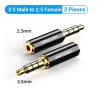 Đầu Chuyển Âm Thanh Jack 3.5mm to 2.5mm VENTION BFB (Male to Female)