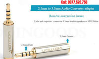Đầu chuyển Audio 2.5mm Male sang 3.5mm Female Vention VAB-S02