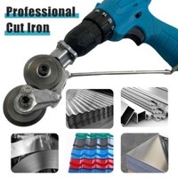 Đầu Chuyển Cắt Tôn Gắn Máy Khoan - Đầu Chuyển Thay Kéo Cắt Tôn,Lưỡi Kéo Cắt Sắt, Cắt Tôn Lắp Máy Khoan Cầm Tay