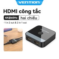 Đầu chuyển đổi HDMI 2 trong 1 Vention 4k 60hz 1 ra 2 cho Ps tv box