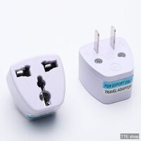 Đầu Chuyển Đổi Ổ Cắm 3 Chấu Sang 2 Chấu - cốc chuyển 3 chấu sang 2 chấu - Cốc điện 3 sang 2