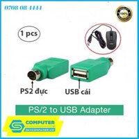 Đầu chuyển đổi PS2 sang USB cho chuột máy tính