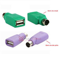 Đầu chuyển đổi PS2 sang USB dùng cho chuột và bàn phím
