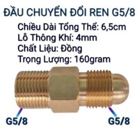 Đầu chuyển đổi ren G5/8 bình khí Argon_Đồng hồ Argon