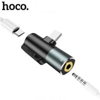 Đầu chuyển đổi tai nghe sang jack 3.5mm Hoco cho 7 8 ... 12 13 14 JACK đầu chia cổng vừa sạc vừa cắm tai nghe