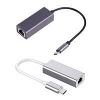 Đầu chuyển đổi USB Type C sang RJ45 Gigabit Ethernet LAN hỗ trợ 10/100/1000Mbps