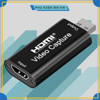 Đầu chuyển HDMI vào laptop, pc qua cổng USB, Video capture - Đầu ghi hình HDMI