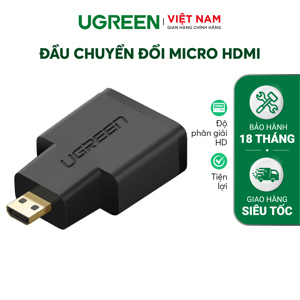 Đầu chuyển Micro HDMI to HDMI chính hãng Ugreen 20106