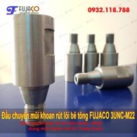 Đầu chuyển ren mũi khoan rút lõi bê tông 3unc-m22 cho máy Hàn Quốc