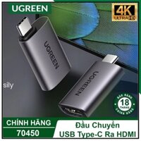 Đầu chuyển USB C to HDMI Ugreen 70450 US320 (HDMI 2.0 4K@60Hz UHD/HDG)