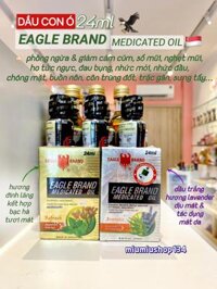 Dầu Con Ó (Vàng) Eagle Brand Medicated Oil Peppermint Clove Bud 24ml 🇸🇬 -mùi Đinh Hương