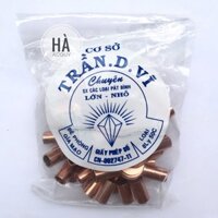 ĐẦU COS DÂY ĐIỆN TRÒN bằng ĐỒNG THAU bấm CÁP ĐIỆN - 50 cái
