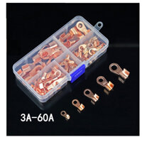Đầu cos đồng đỏ, đầu cốt bấm dây điện nối bình ắc quy xe đạp điện, xe máy, cosse OT-3A /10A/ 20A/ 40A-60A