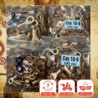 Đầu cos đồng đỏ kẹp dây cáp điện phi 25mm, 35mm, 50mm và 75mm (Giá 1 Túi)