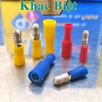 Đầu cos đực cái MPV FRV cao cấp KST, cốt âm dương ghim tròn, cosse đầu đạn bấm nối dây điện bằng đồng