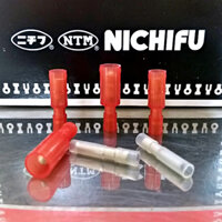 Đầu cos ghim đực cái đầu đạn Nichifu Nhật Bản, đầu cốt bấm dây điện PC2005, PC4009