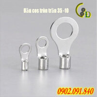 Đầu cos khuyên trần RNB 38 -10 10 cái dùng cho dây 38mm, đầu cốt tròn trần