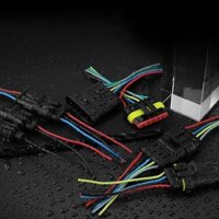 đầu cos nối dây điện Ắc quy ô tô xe máy đầu nối chống thấm nước ô tô 1 2 3 4 5 Đầu nối mông nam và nữ 6 lõi có dây đầu cos nối dây điện cos nối dây điện