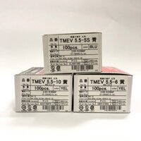 Đầu Cosse tròn Nichifu bọc nhựa cách điện TMEV 5.5 - Hộp 100 cái