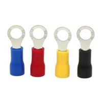 Đầu cốt tròn RV3.5-5 bọc nhựa Đỏ, xanh, vàng, đen (100 Cái/1 Bịch)