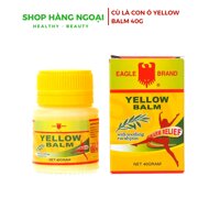 Dầu cù là Con Ó Yellow Balm - Eagle Brand 40g