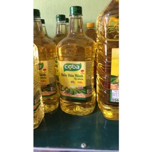 Dầu đậu nành tự nhiên Coba chai 2 lít