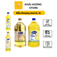 Dầu đậu nành/gạo lứt Simply 1l, 2l nguyên chất từ gạo lứt HSD 2025