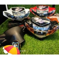 Đầu đèn sirius 2 tầng 2 xinhan ,TẶNG CHÂN H4_ 1 CẶP BÓNG DEMI, gắn cho sirius 50-110, full ốp sihello +bợ cổ (THẮNG ĐĨA)