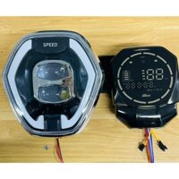 Đầu đèn xe điện M133 mẫu mới, bộ đầu đèn lục giác