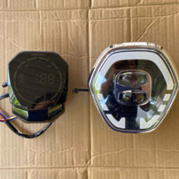 Đầu đèn xe điện M133 mẫu mới, bộ đầu đèn lục giác