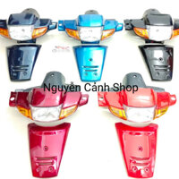 Đầu đèn xe wave 110 thái ,màu [ xanh nhớt ] có luôn mặt nạ