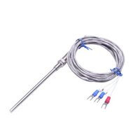 Đầu dò cảm biến nhiệt độ PT100 dạng dây dài 1m ren 13 đầu dò 20mm phi 6 TW-N-PT-0.02-2M
