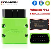 Đầu đọc mã Konnwei Elm327 V1.5 Obd2 Kw902 Bluetooth Autoscanner Pic18F25K80 Mini Elm327 Obdii Kw902 Dành cho điện thoại Android.
