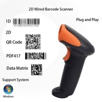 Đầu đọc mã vạch cầm tay USB 1D 2d có dây Máy quét mã QR có dây