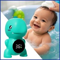 Đầu đọc nhiệt độ tắm cho bé Máy đo nước kỹ thuật số chống nước khủng long Hiển thị nhiệt độ ba màu Nhiệt độ aiavn