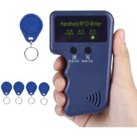 Đầu đọc RFID 125Khz, Đầu đọc thẻ ID cầm tay gần cầm tay Máy sao chép thẻ ID với 5 thẻ Phím Fob để kiểm soát truy cập thẻ bảo vệ lối vào