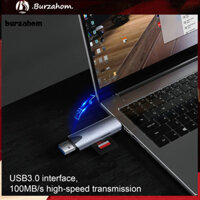 Đầu đọc thẻ Bur Usb3.0 Đầu đọc thẻ nhẹ và bền Đầu đọc thẻ Usb 3.0 tốc độ cao cho khe cắm thẻ kép Sd / tf Cắm và chạy Đầu đọc thẻ Type-c 2 trong 1 điện thoại đa năng