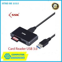Đầu đọc thẻ Card reader đa năng CF SD TF USB 3.0 SSK SCRM630
