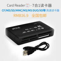 Đầu đọc thẻ đa chức năng USB, đầu đọc thẻ SD đa năng XD, đầu đọc thẻ nhớ MD, CF, MMC tốc độ cao MS DUO