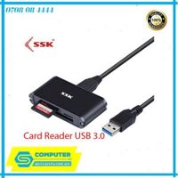 Đầu đọc thẻ đa năng CF SD TF USB 3.0 SSK SCRM630