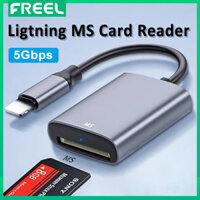 Đầu đọc thẻ FREEL Lightning MS cho iPhone iOS 13, iPhone 15 Pro Max 14 13 12 11 XS, Đầu đọc thẻ nhớ Type C cho MacBook Air / Pro, máy tính bảng Samsung có cổng USB C và hơn thế nữa