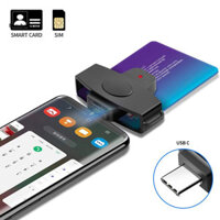 Đầu đọc thẻ Khả năng tương thích rộng rãi Đầu đọc thẻ ngân hàng Type-C IC / ID Đầu đọc thẻ EMV Vật tư nộp thuế