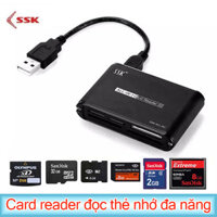 Đầu đọc thẻ nhớ CF SD XD MS M2 card MicroSD. Card Reader máy CNC